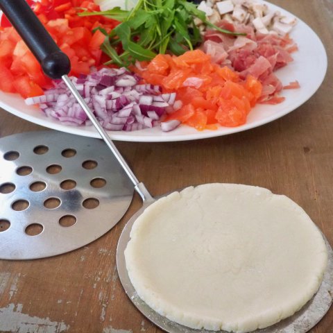 Gutenvrij pizzadeeg voor pizzarette