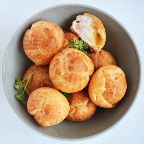Glutenvrije hartige roomkaas soesjes 