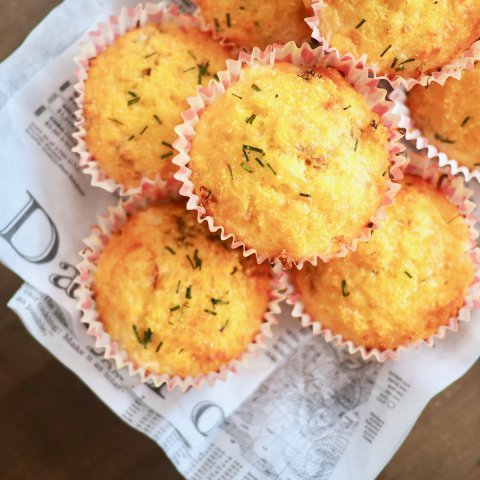 Glutenvrije kaasmuffins met serranoham