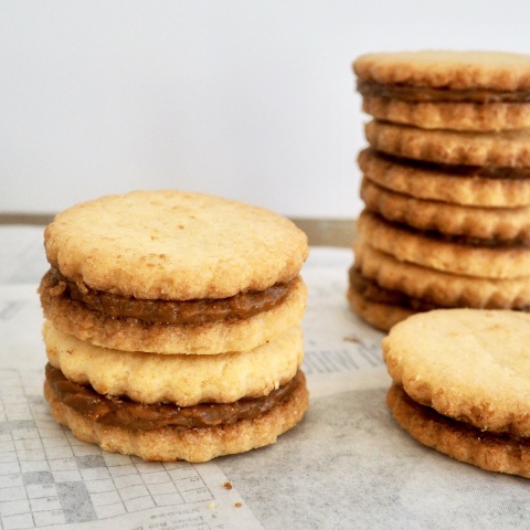 Glutenvrije koekjes met karamellaag