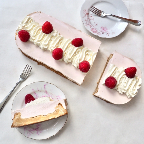 Glutenvrije kwarkslof met frambozen