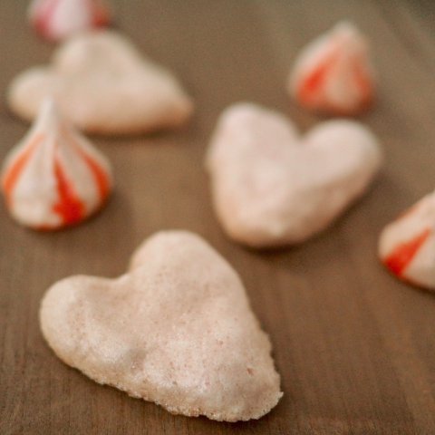 Meringue schuimpjes voor Valentijnsdag of moederdag