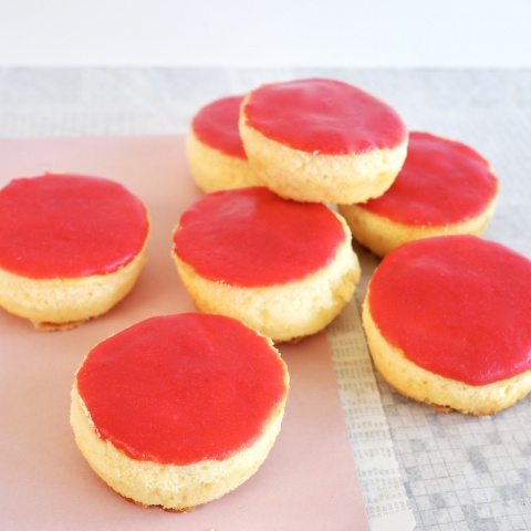 Glutenvrije roze koeken