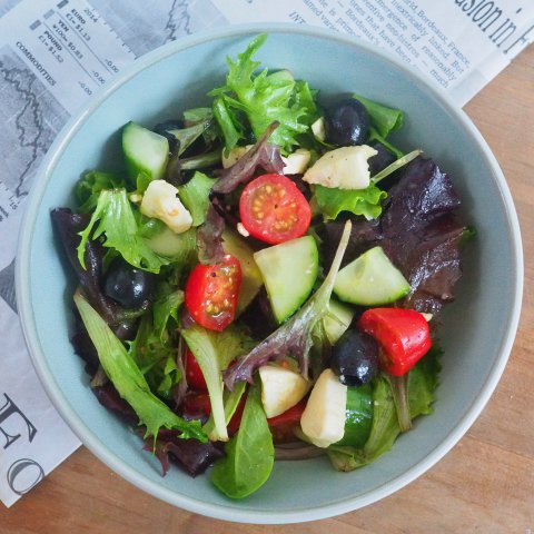 Foto van de italiaanse glutenvrije salade
