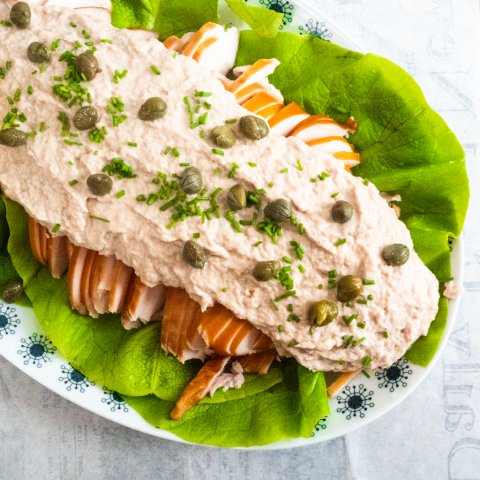 Glutenvrije salade pollo tonnato Glutenvrije salade pollo tonnato