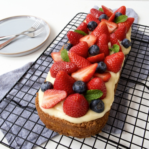 Glutenvrije slof met zomerfruit