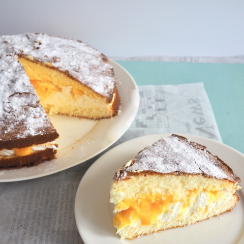 Glutenvrije sneeuwster taart
