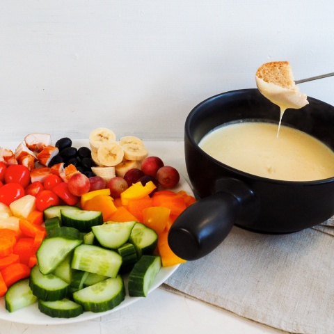Kaasfondue (glutenvrij) Kaasfondue (glutenvrij)