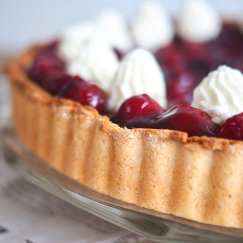 Foto van een vlaai met een glutenvrij deeg